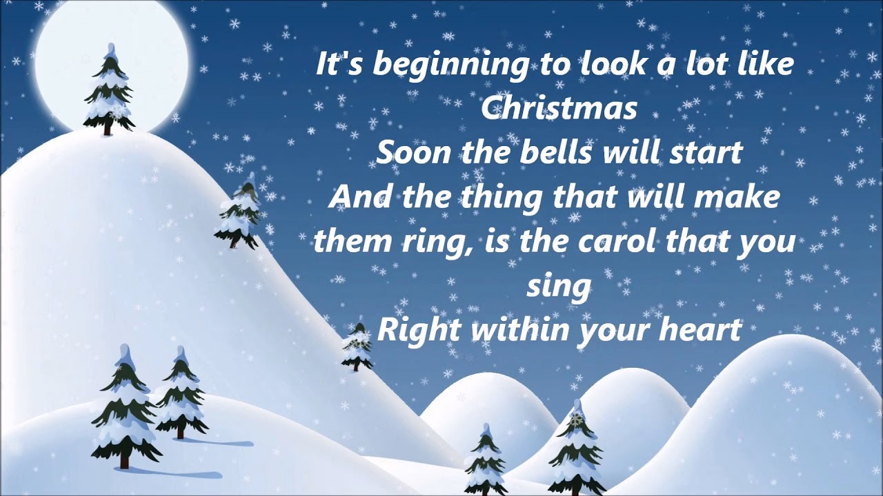What's included in it's beginning to look a lot like Christmas?