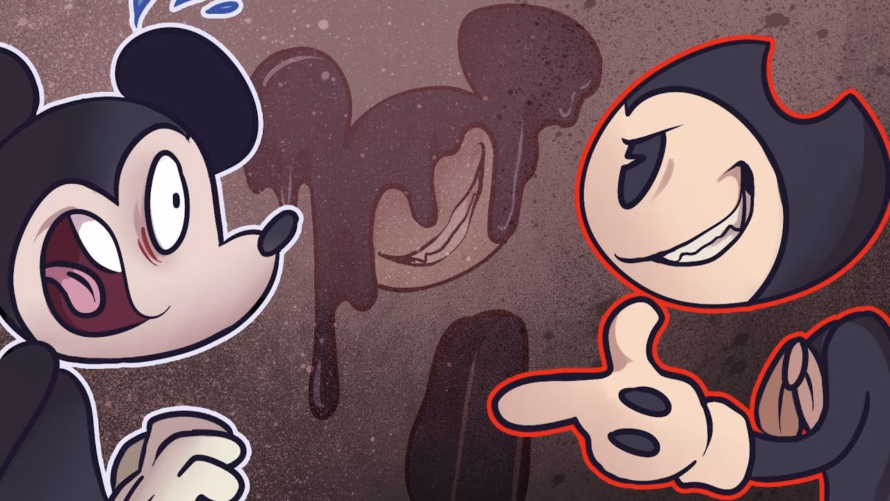 Was Ink Bendy depicted as a true cartoon?