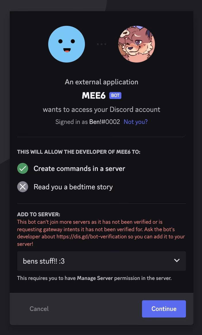 How many members does Ben's stuff have on Discord?