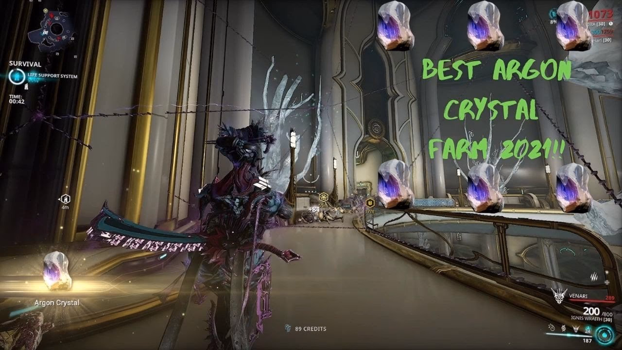How do I get more argon crystals?