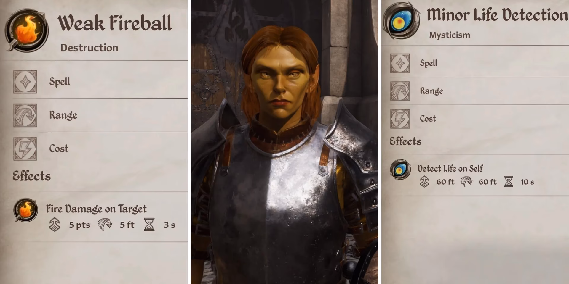 What spells does Oblivion offer?