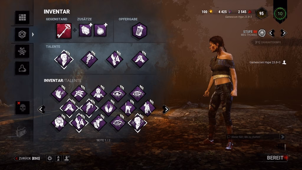 What perks does Meg have in dead by daylight?