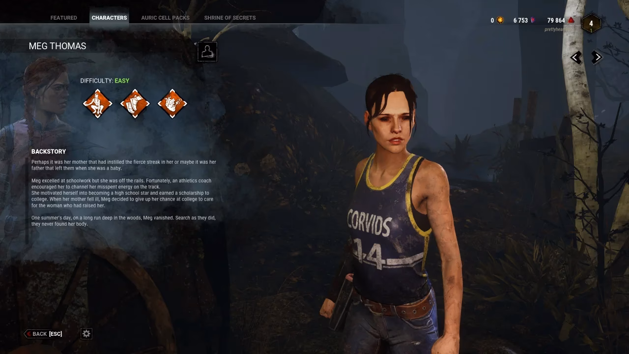 What perks does Meg have in dead by daylight?