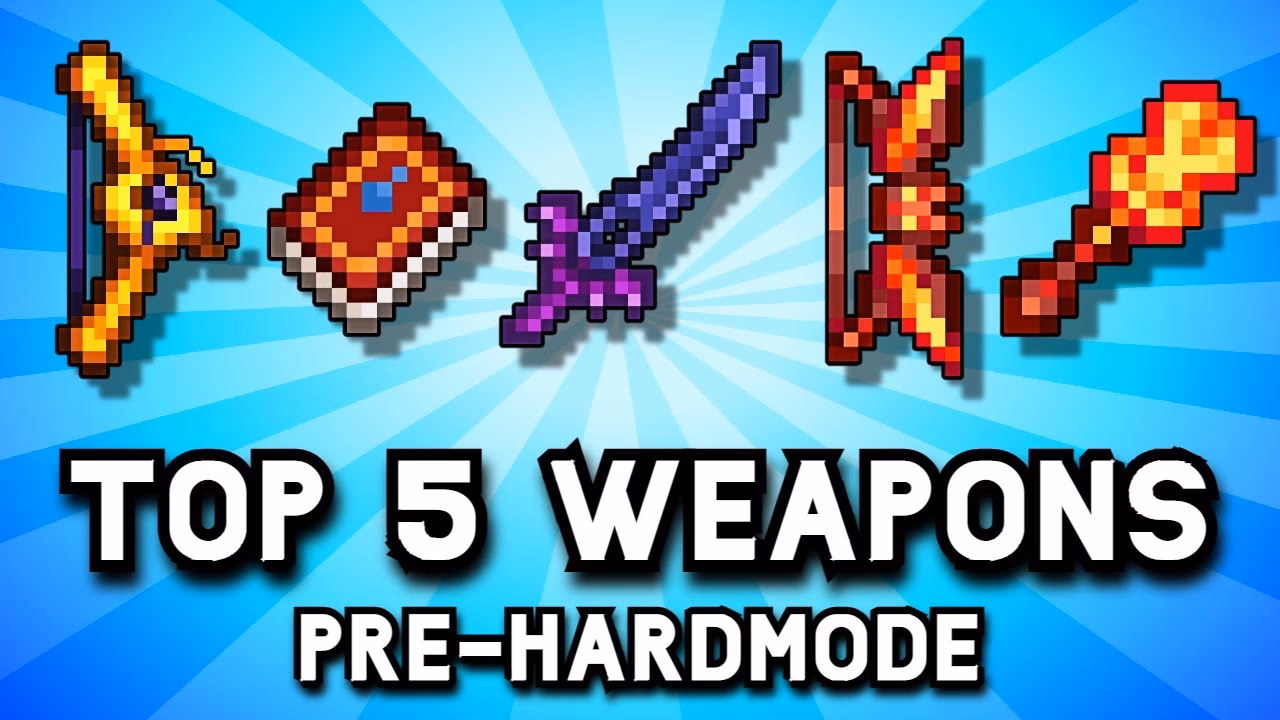 What is the best pre-hardmode weapon & armor selection in terraria?