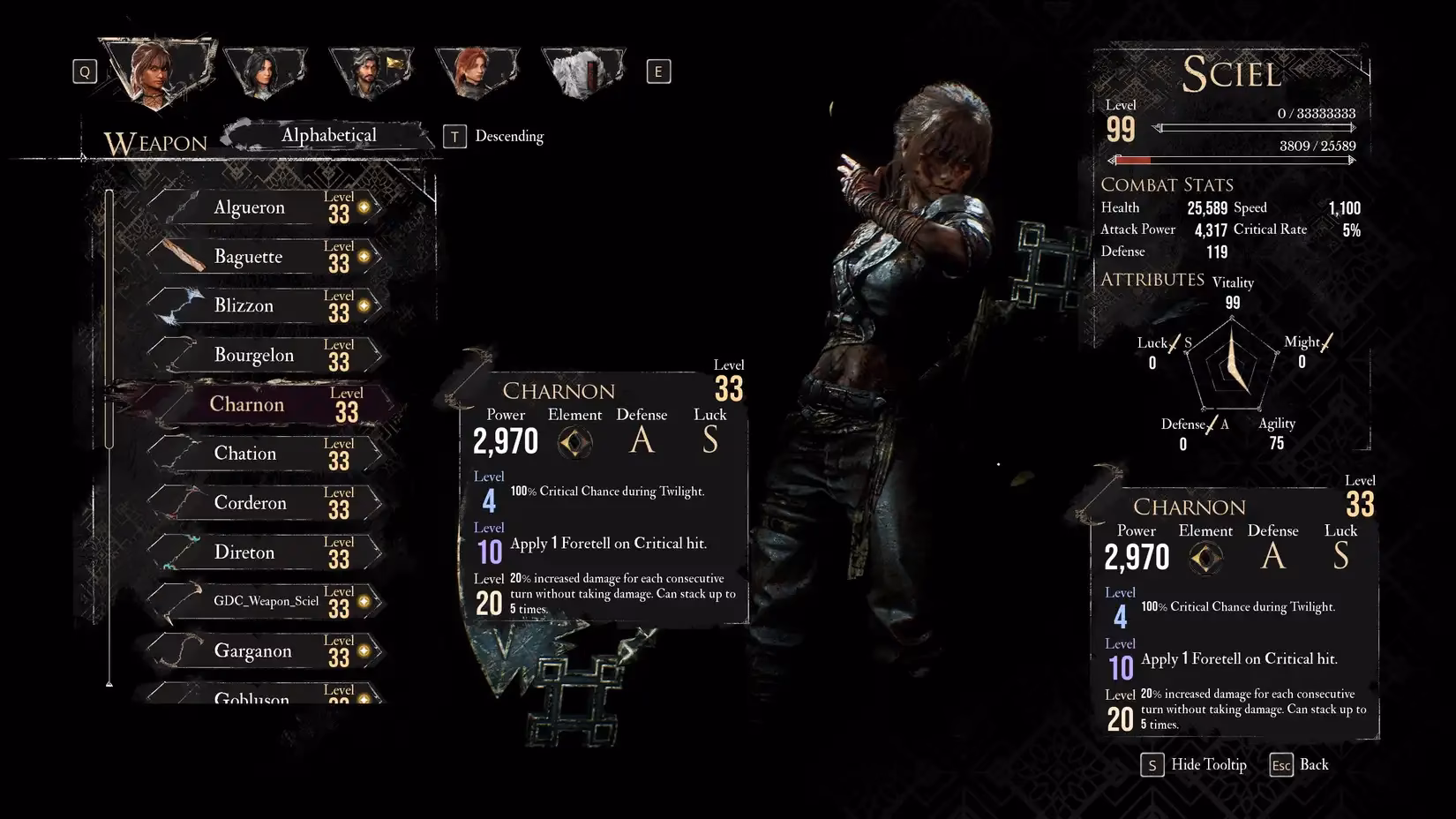 What is the best sciel build in Clair Obscur Expedition 33?