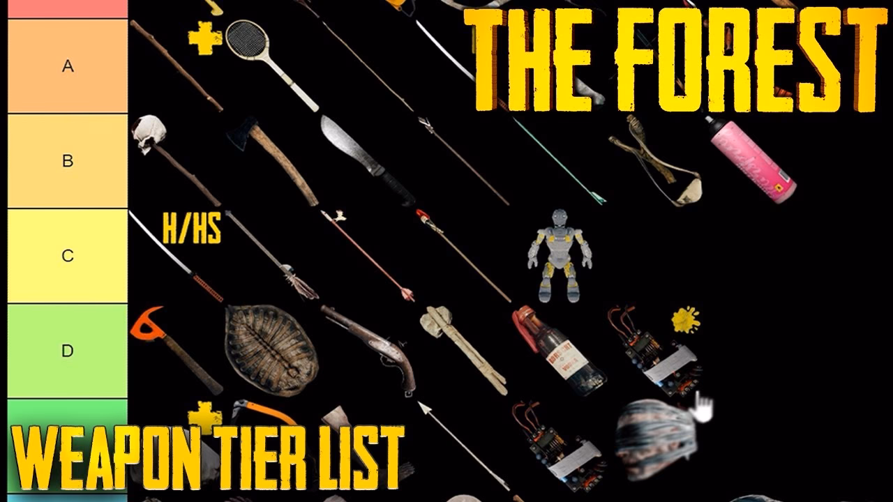 How do I rank the forest weapons?
