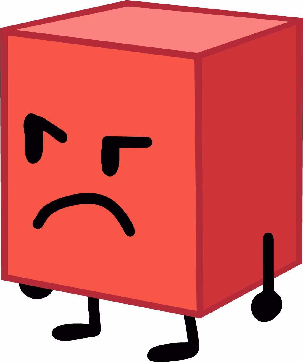 How does blocky behave in battle for BfDI?