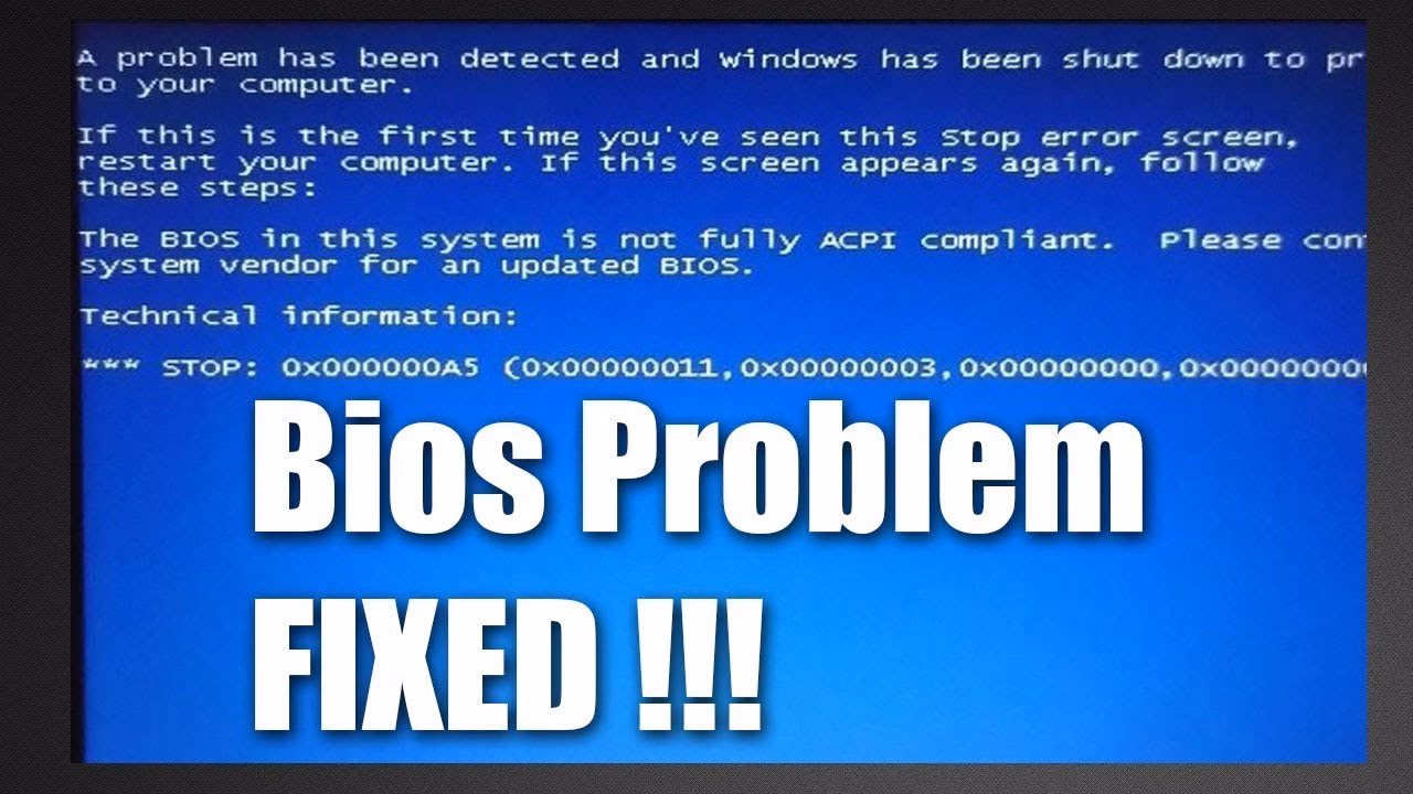 ¿Qué significa el mensaje de error en la BIOS?