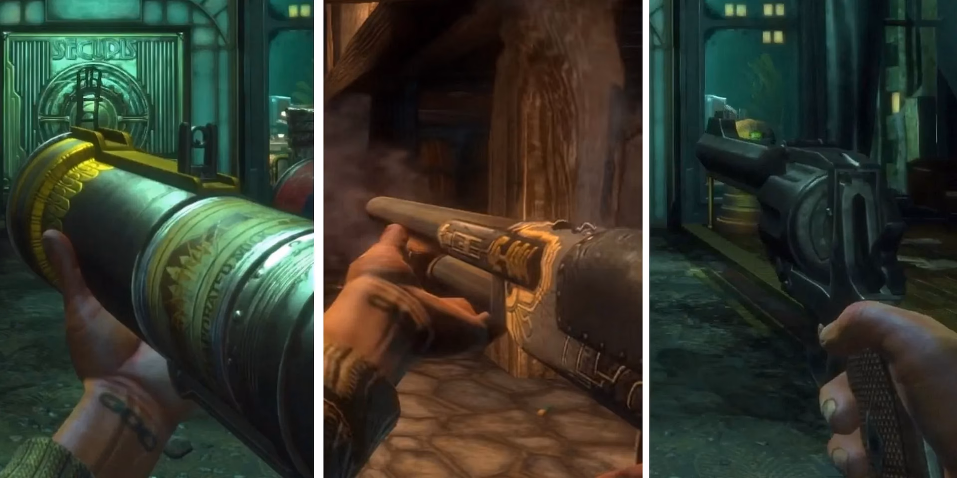 Does BioShock 2 have any weapons?