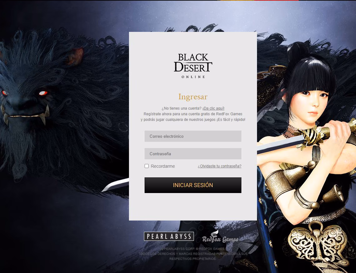 Does the Black Desert account use a steam email address?