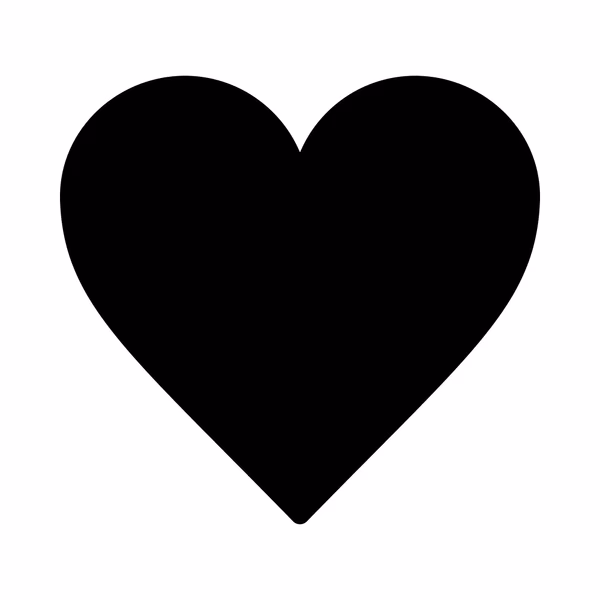 What does a black heart mean?