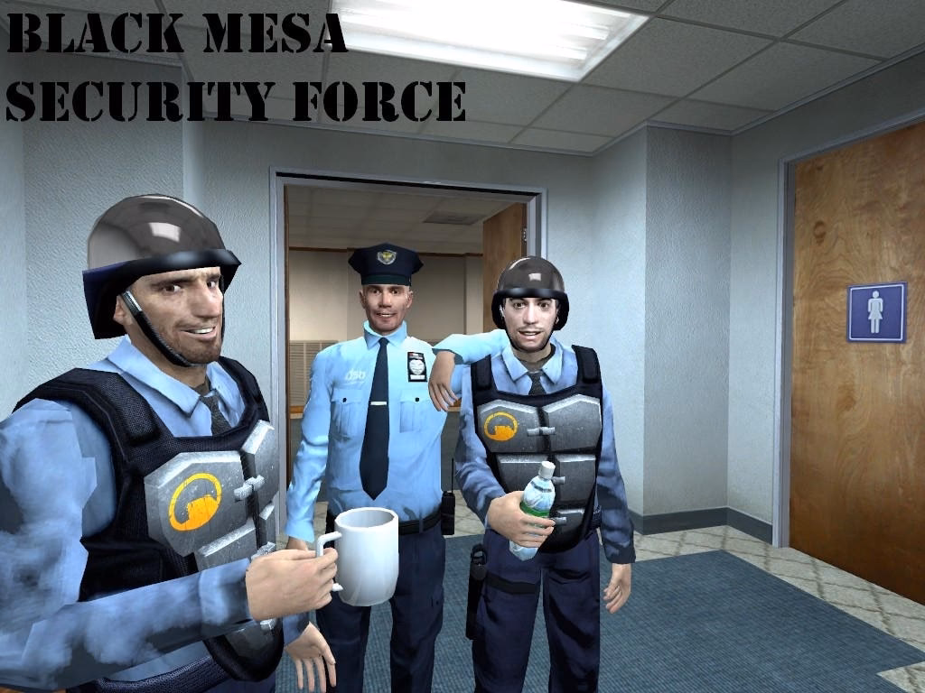 What is the Black Mesa security force?