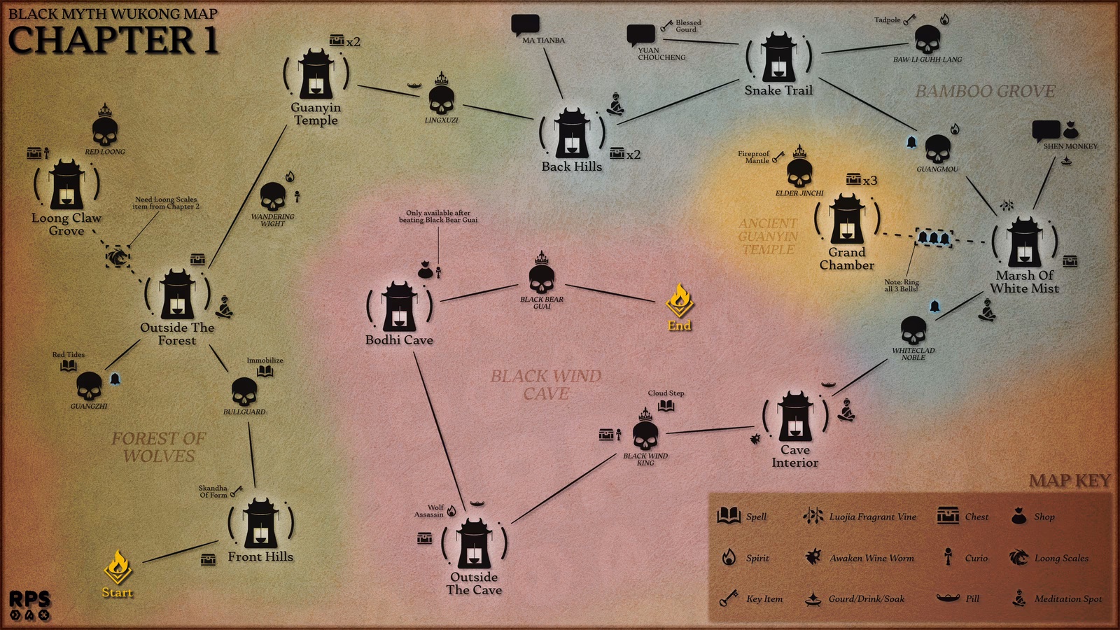 How many chapters in black myth Wukong?