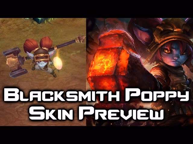 How many skins does blacksmith Poppy have?