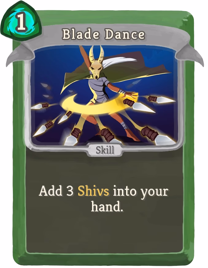 How many shivs does Blade Dance create?