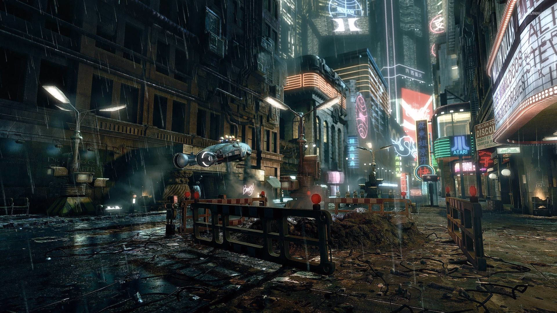 Does Blade Runner have a cityscape?