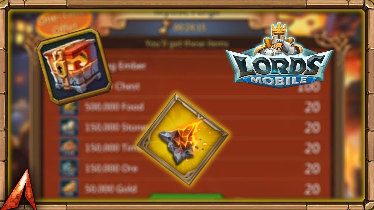 What is the embers chest in Lords Mobile?