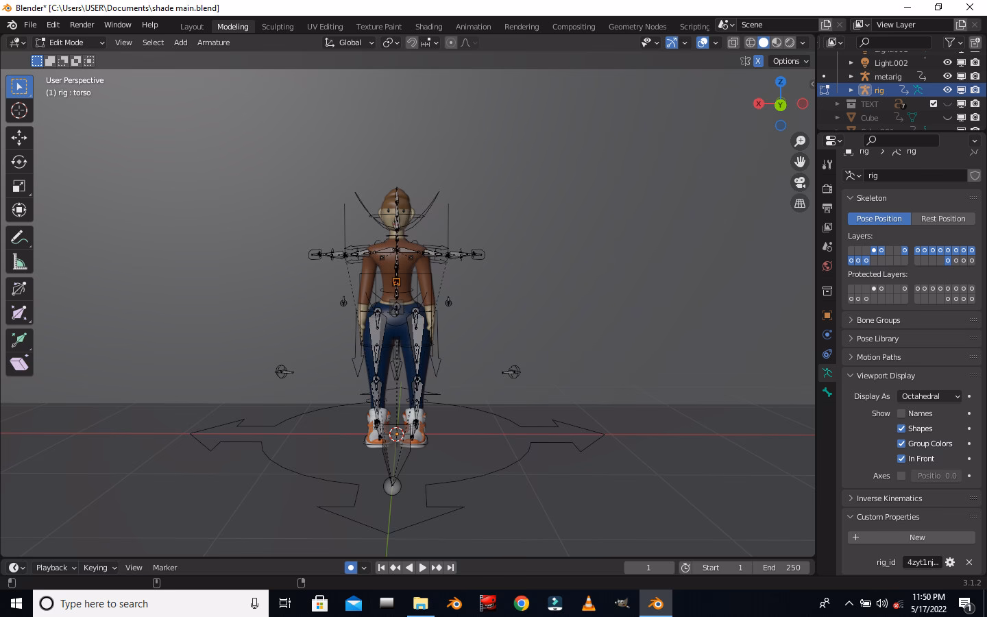 How to create a rig in Blender using Rigify?