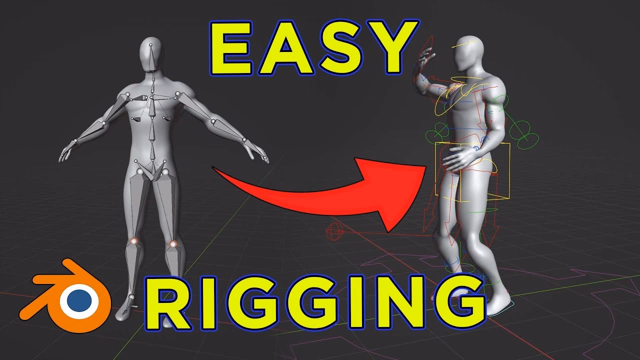 How do I change rig settings in Blender?