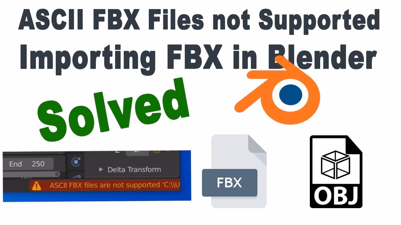 Does Blender support ASCII FBX files?
