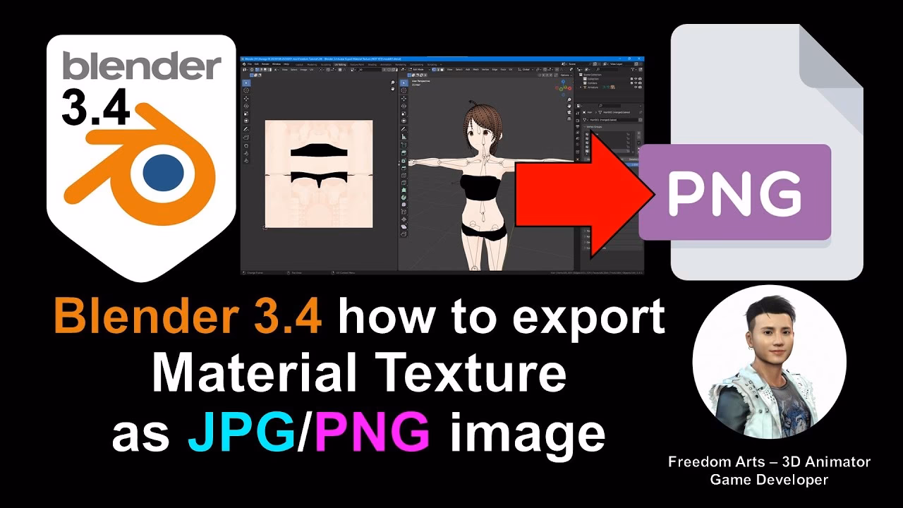 Can Blender 3D export files?