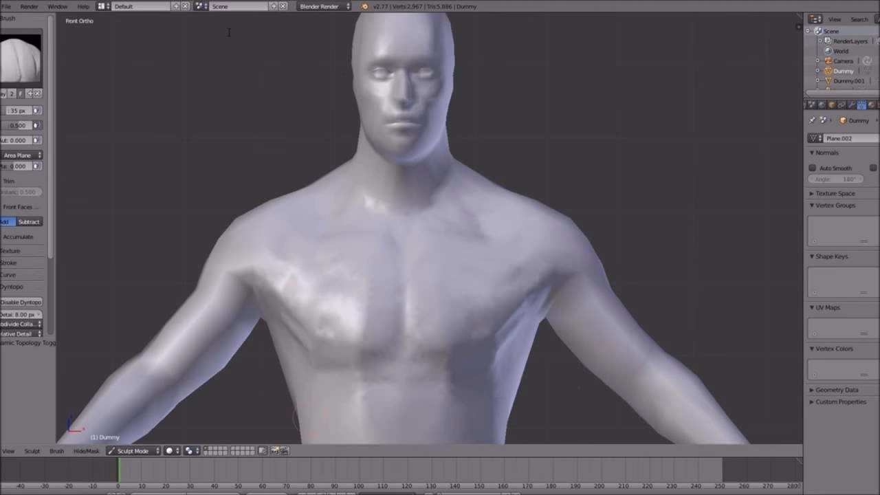 What does Polycount mean in Blender?