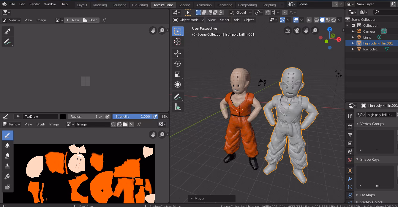 What is high-poly sculpting in Blender?