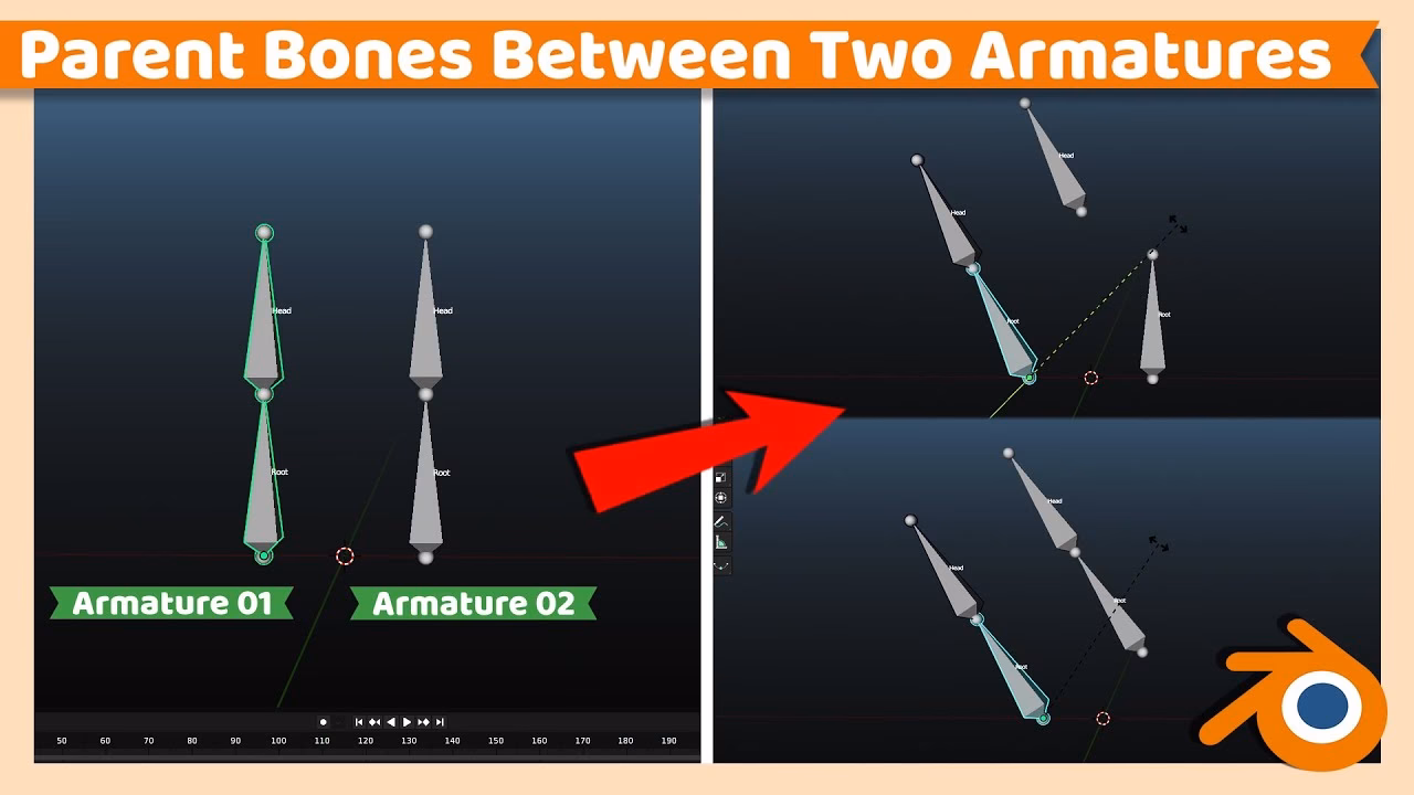 How do I parent a bone in AutoCAD?