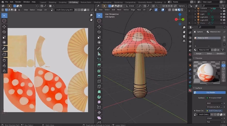How does UV mapping work in Blender?