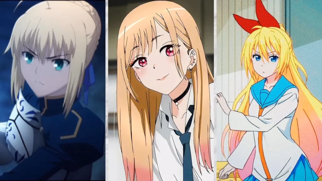 What does blonde hair mean in anime?