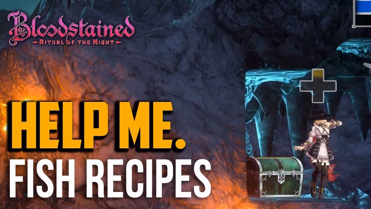 Where can I find recipes in Bloodstained Ritual of the night?