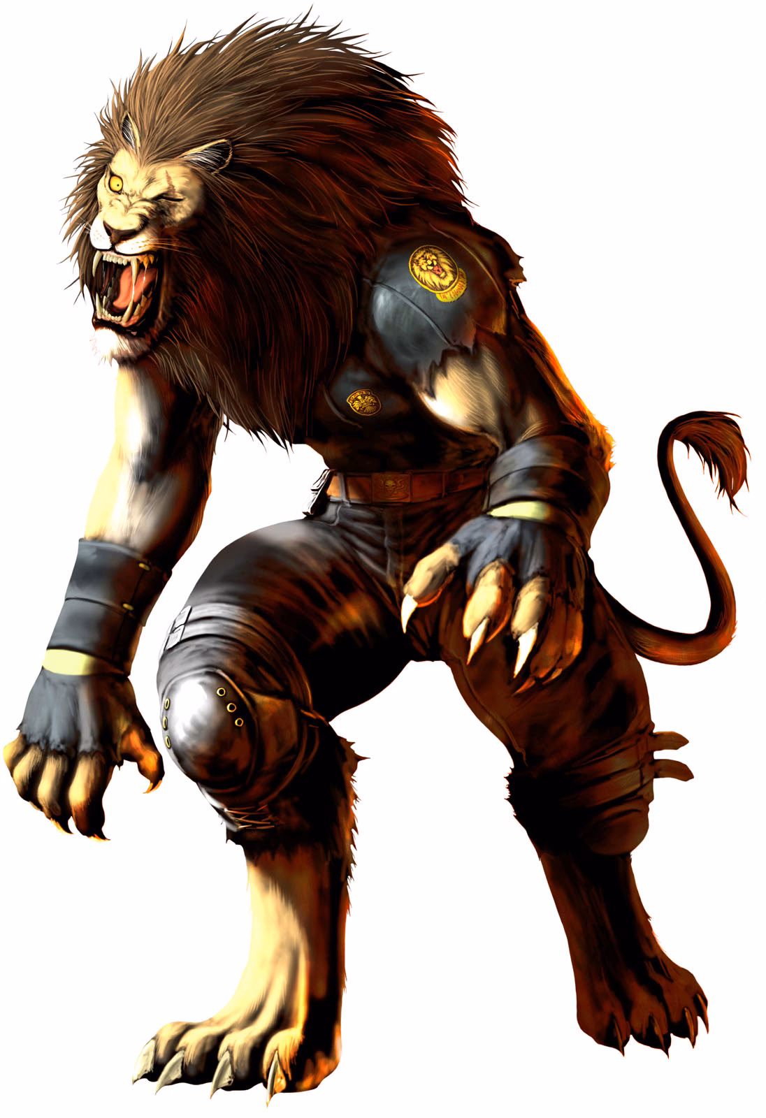 How does Gado drop a lion?