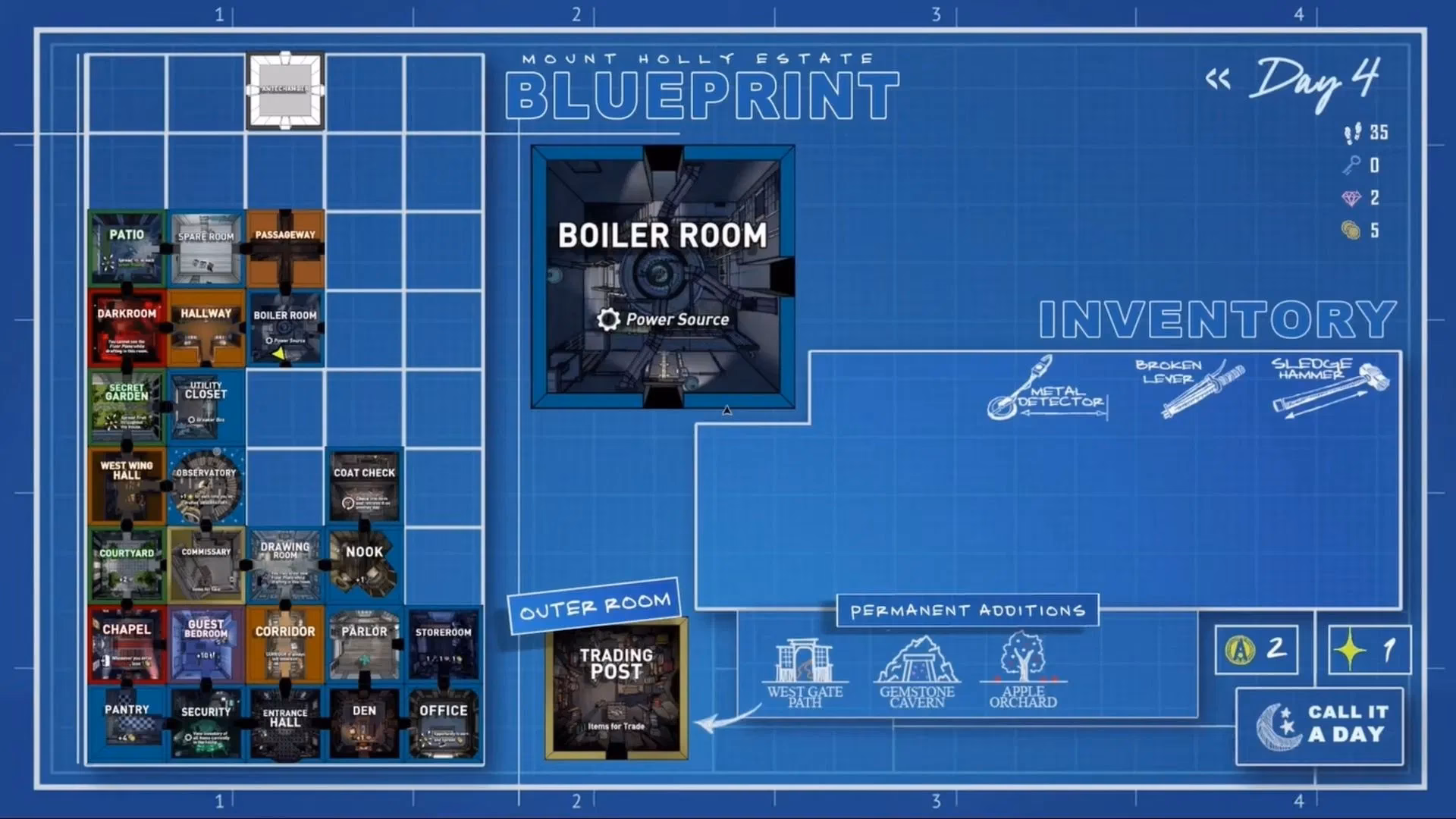 What is the boiler room in Blue Prince?