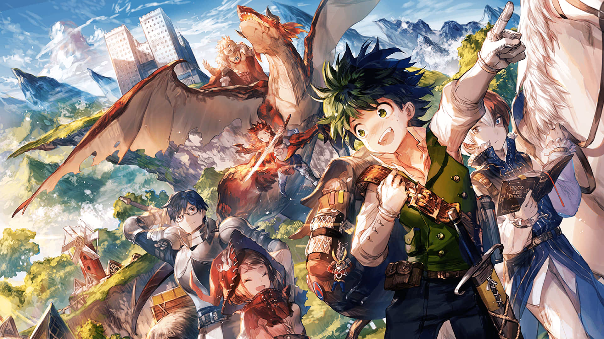 How to make a background for Boku no Hero Academia?