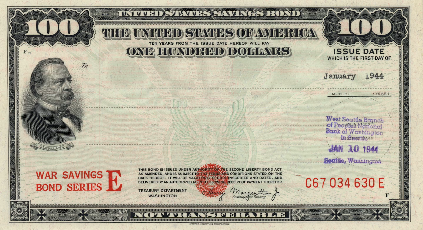 What were war bonds in World War II?