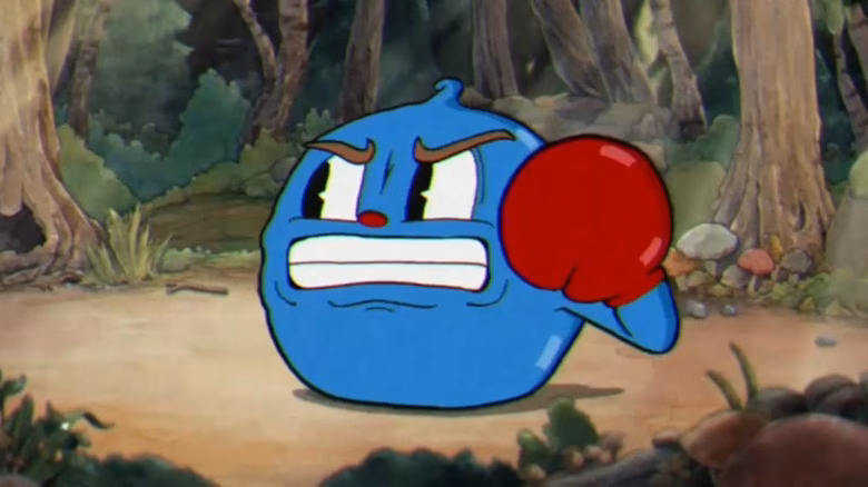 How do boss fights work in Cuphead?