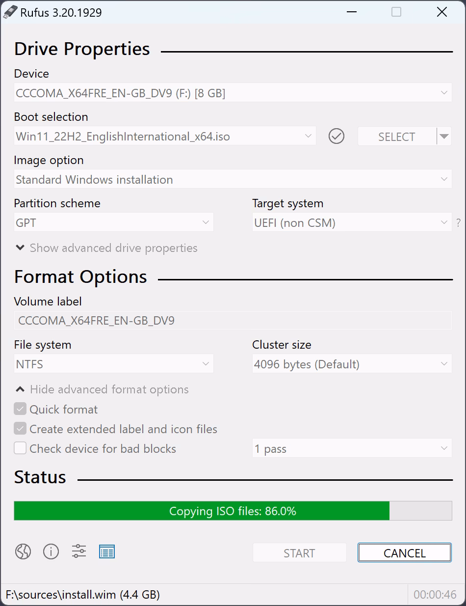 How do I create a bootable USB?