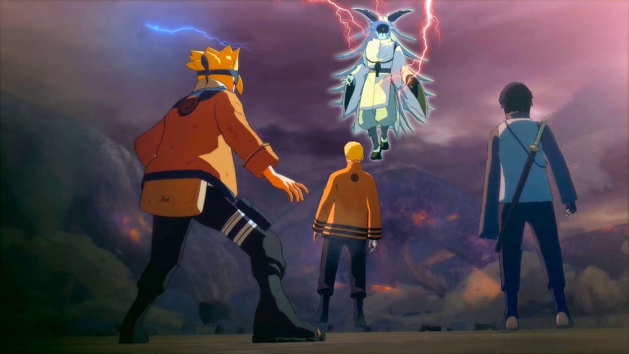 Does Boruto fight Momoshiki?