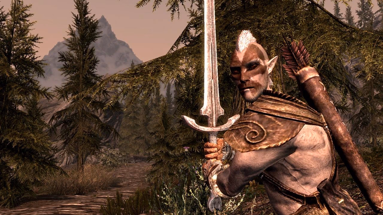 Are Bosmer Barbarians in Skyrim?