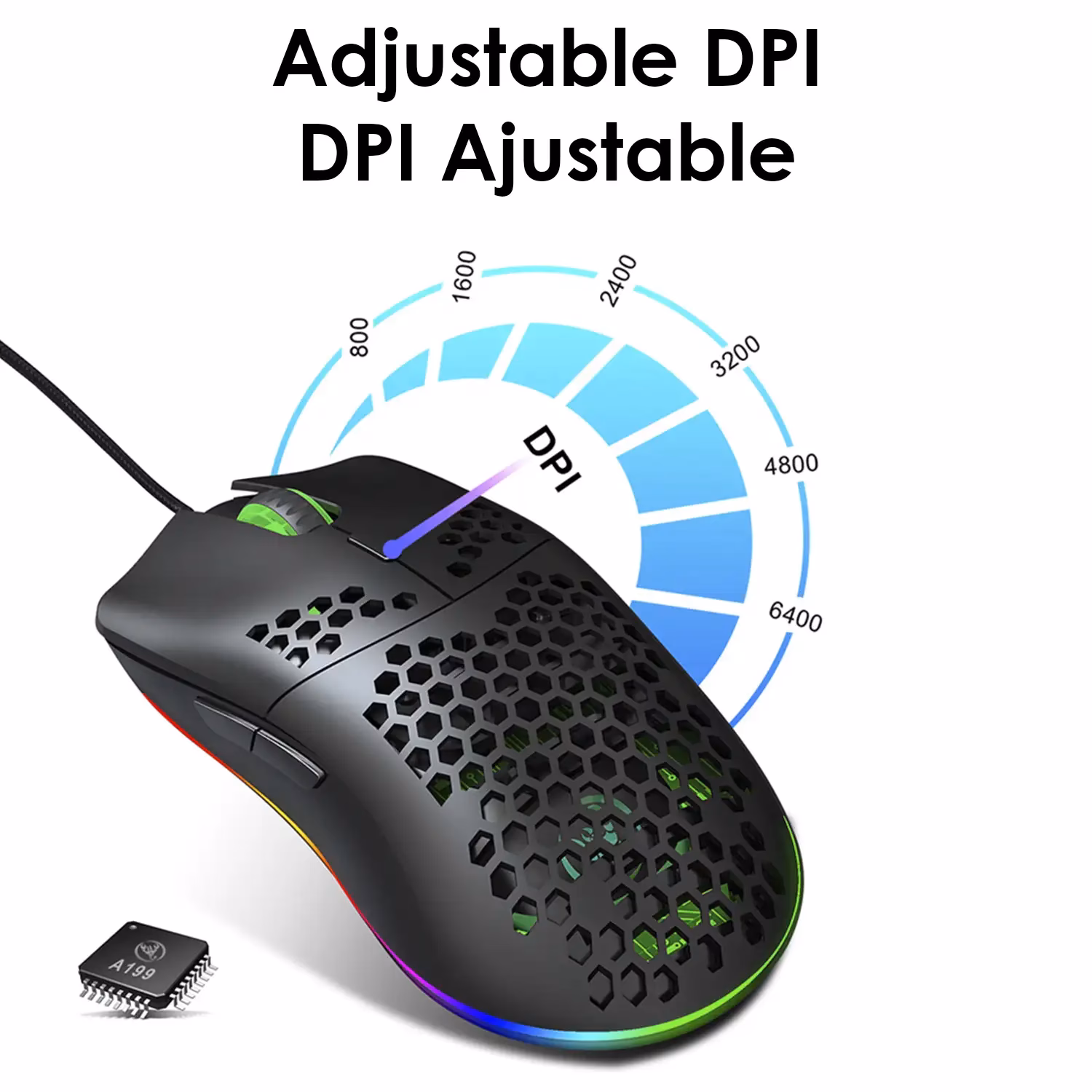 ¿Cómo aumentar y disminuir el DPI?