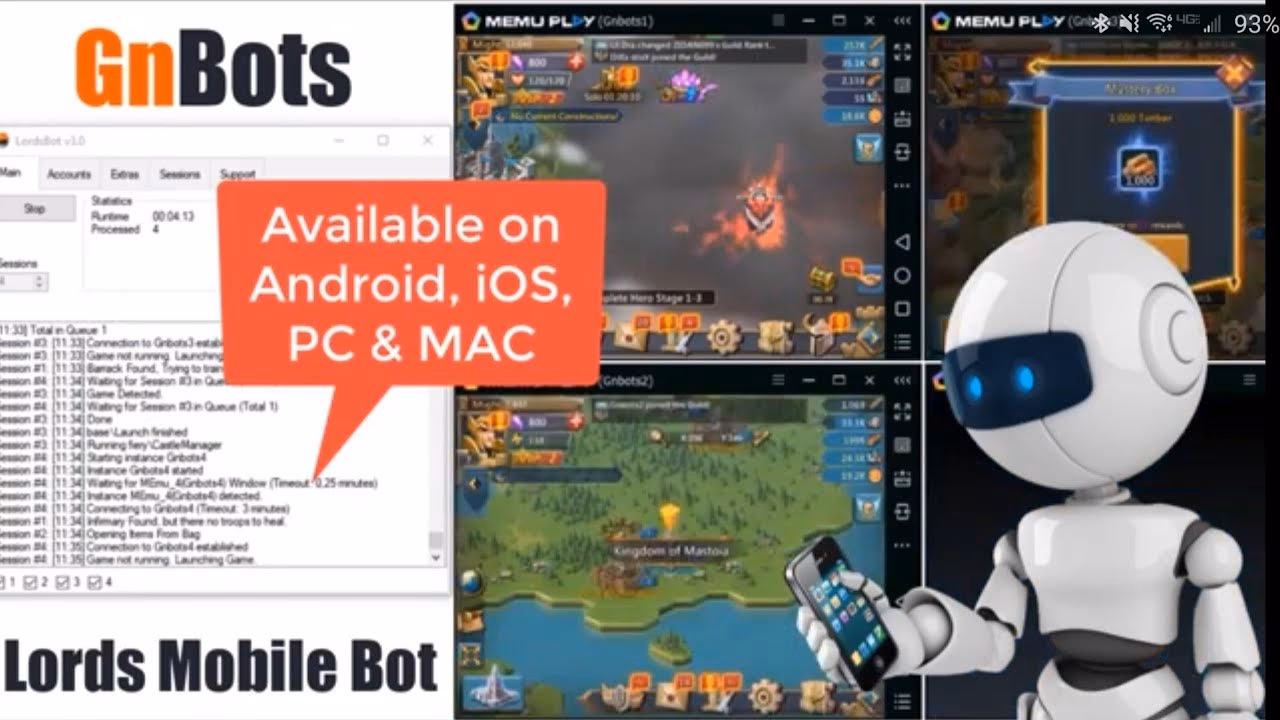 How to run Lords Mobile bot (Lords bot) on PC?