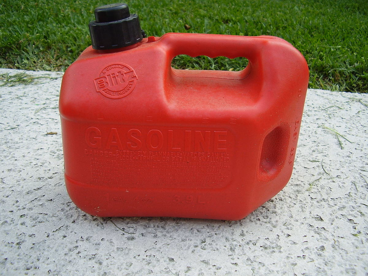 What is a bottle of gasoline?