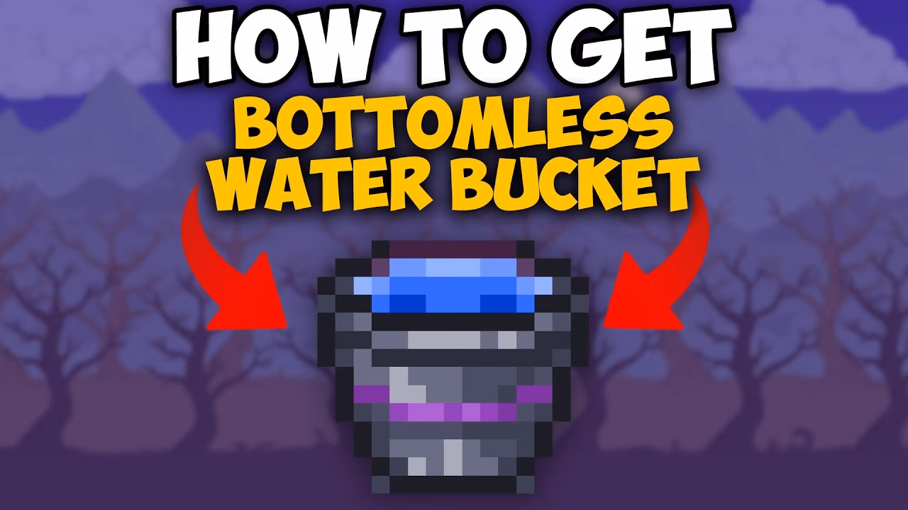 How do I get a bottomless water bucket in terraria?