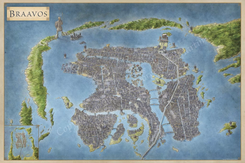 Where is Braavos in a song of Ice & Fire?