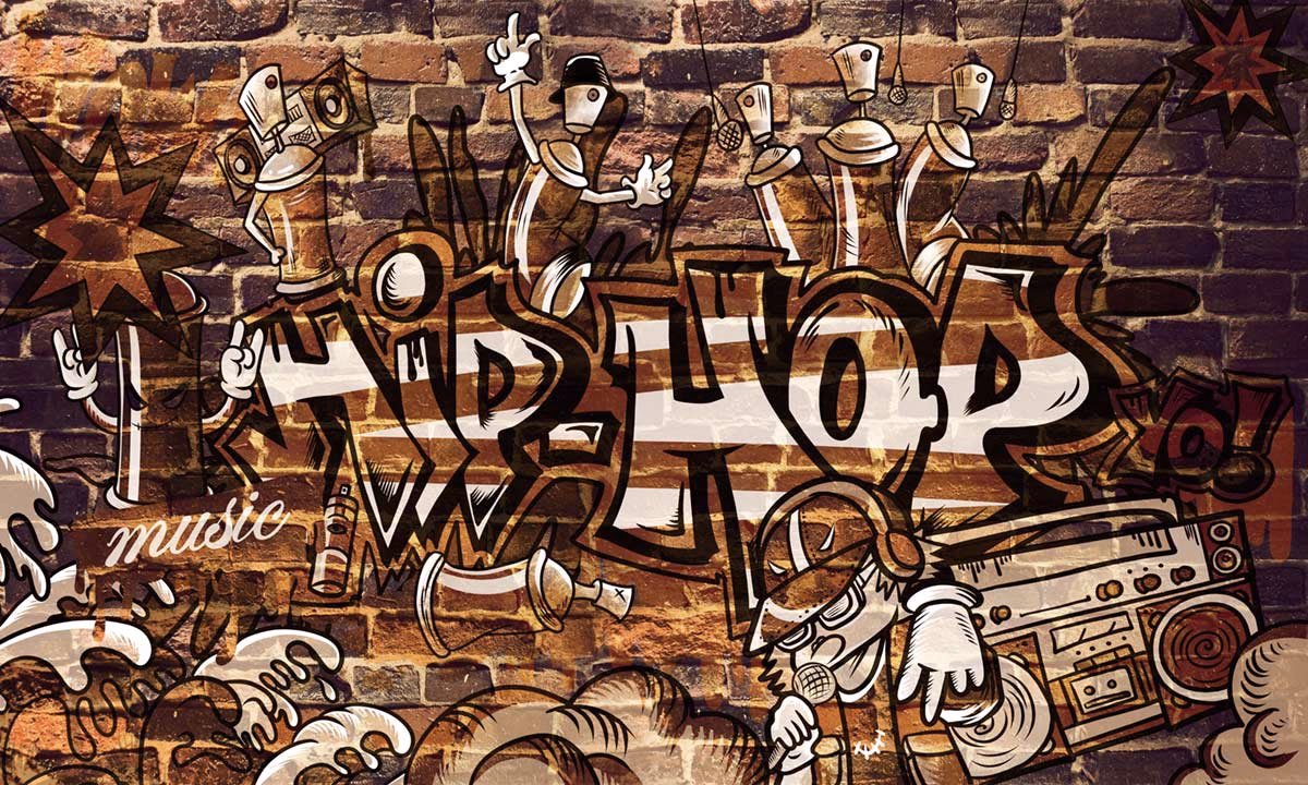How many graffiti brick wall stock photos are there?