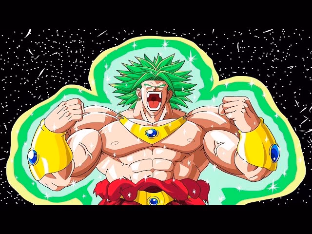 Why does Broly's hair turn green in the wrath state?