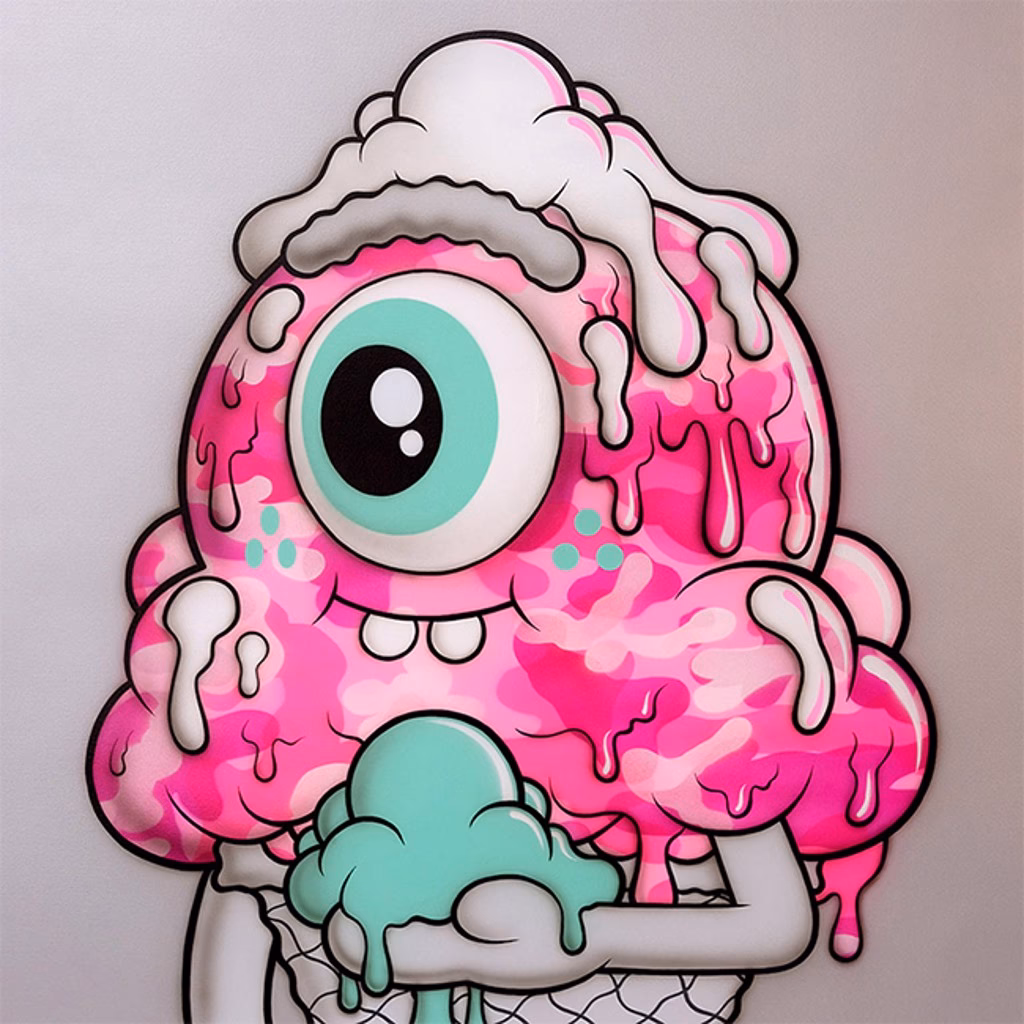 How many artworks does Buff Monster have?