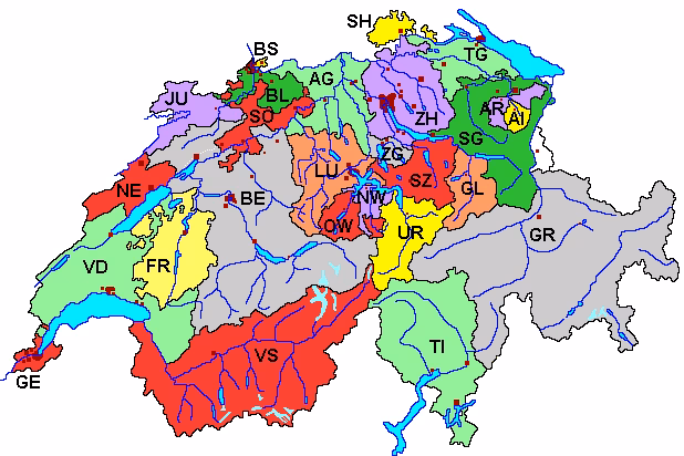 Was ist der Unterschied zwischen Kanton und Kanton?