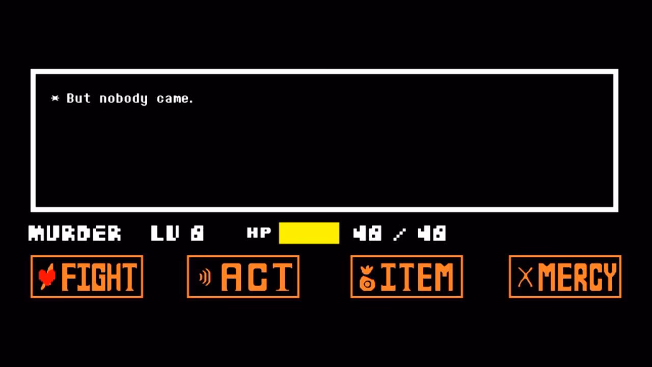 Is 'but nobody came' a quote from the Mother series?