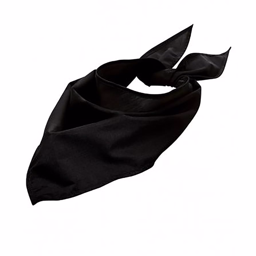 How to wear a black bandana?